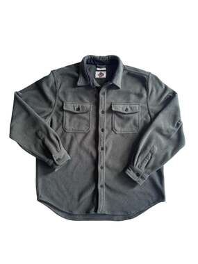 Field & Forest Northwood Fleece Green Button Up Shirt Jacket XL